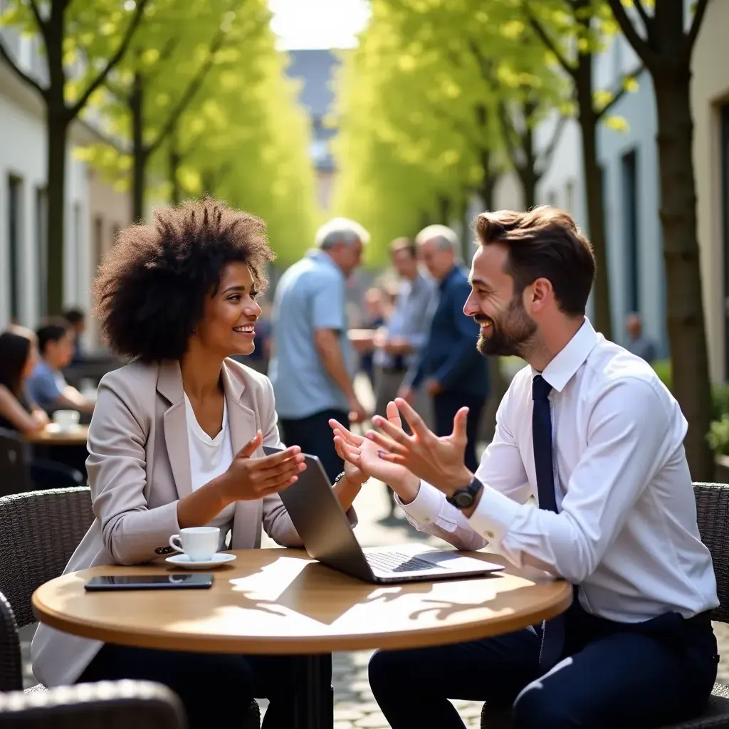 Professional team collaboration